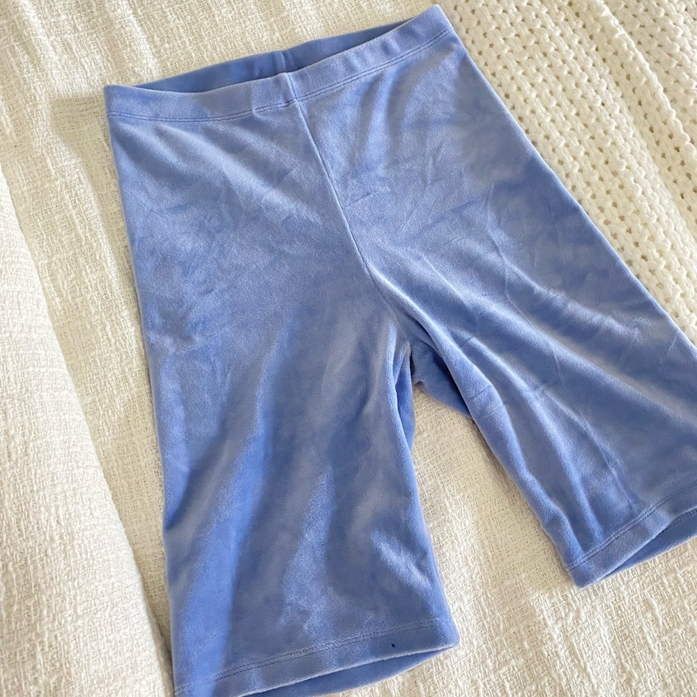 Forever 21 velvet bike shorts